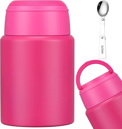 Termo de sopa de 17 onzas para comida caliente para niños, tarro de comida aislado, contenedor térmico de almuerzo de comida caliente, caja de