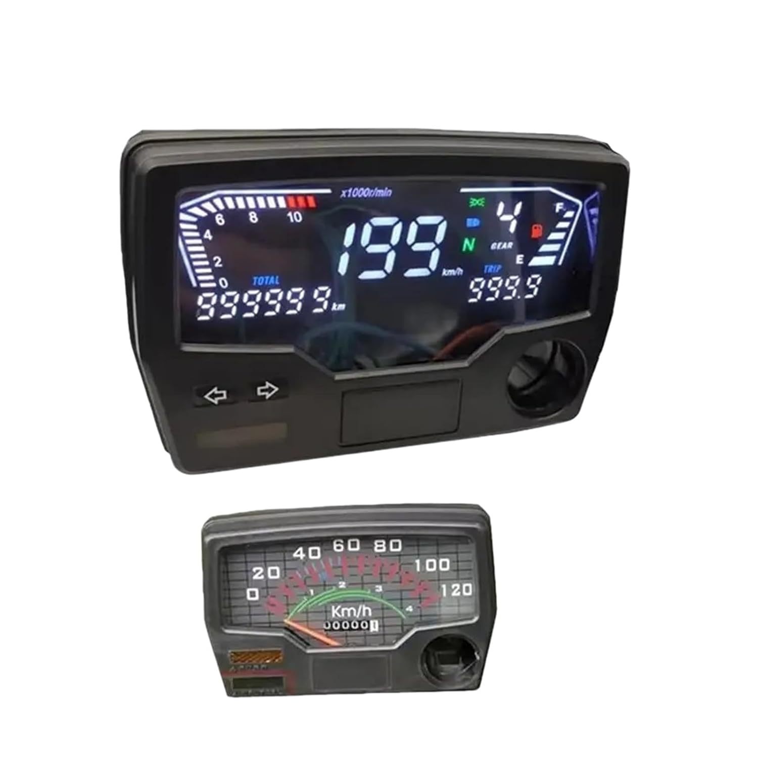 Motorcycle Speedometer Tachometer Digital Meter Assy Motorcycle Speedometer Odometer RPM for HO&ND&A Win100 Cd70 CG110-CG110N 37200-398-971
