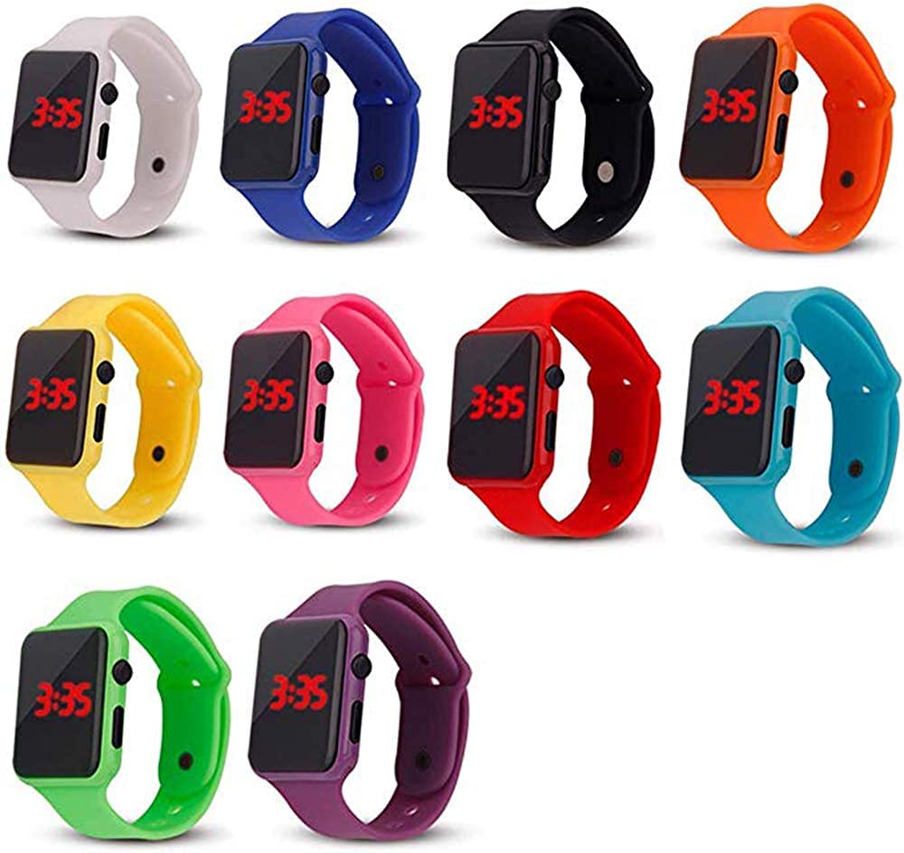 Brown Leaf Wrist Watches Childrens Digital Cartoon Kids Watches Best Return Gift Item for Kids Pack of 6 (Style 3) (B0C3LN2QKV) Amazon Price History, Amazon Price Tracker