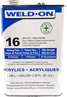 Weld-On 16 Gallon, DCM & TCE Free Formula, Acrylics Adhesive