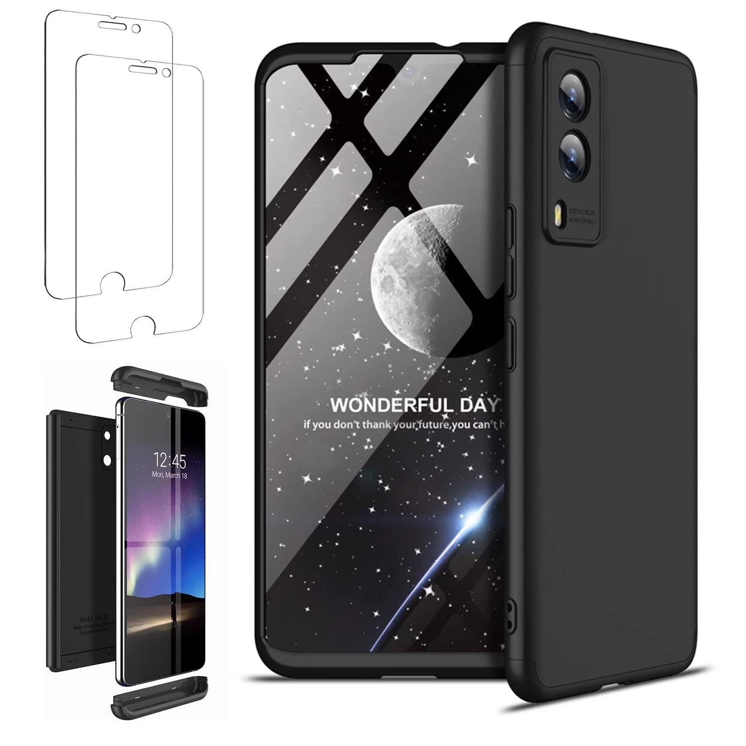 Ttianfa Case Cover For Samsung M21 Case Tempered Screen