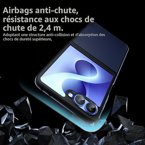 Bihizei Coque pour Samsung Galaxy Z Flip 8, Hard PC+TPU Cover, Arrière Case - 2