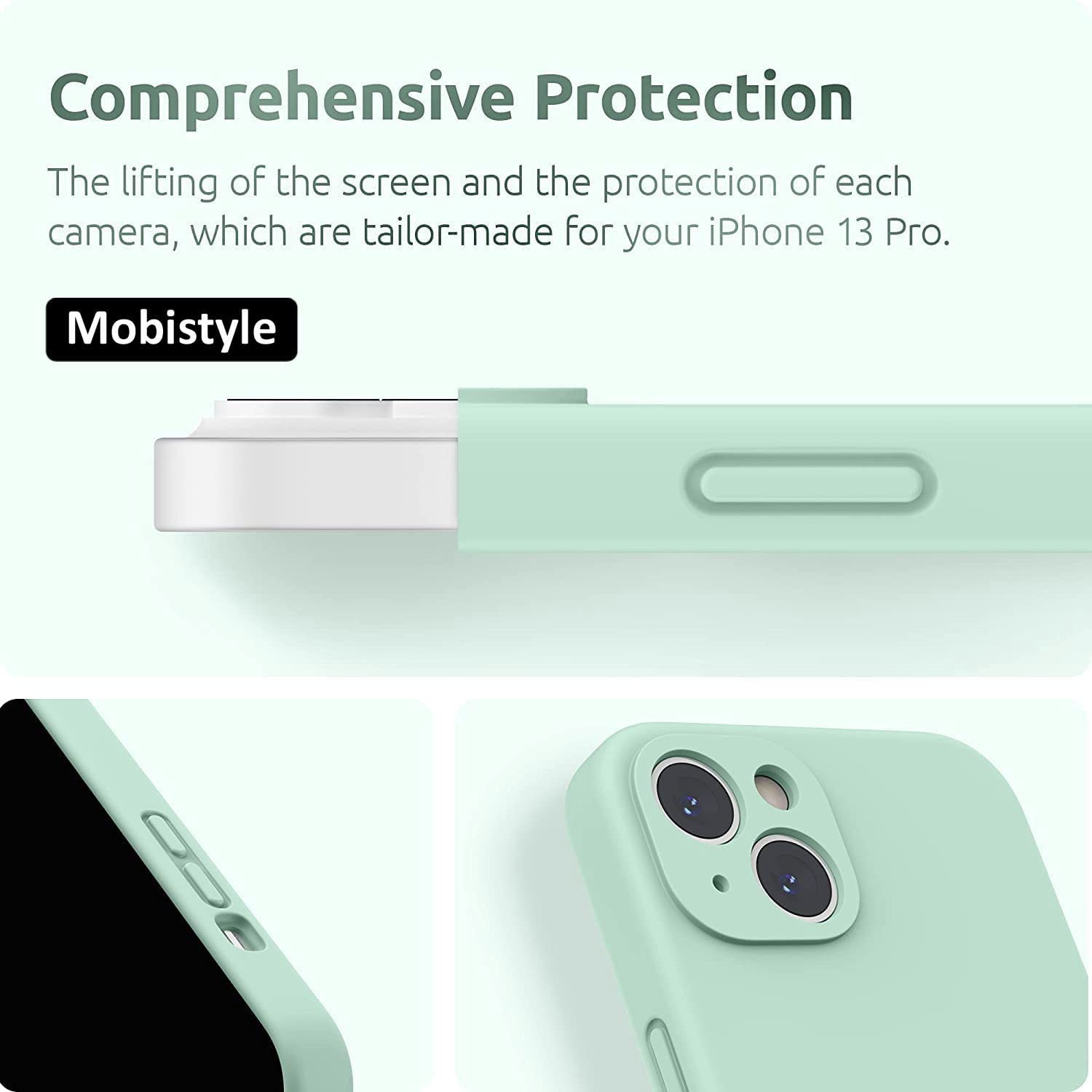 Mobistyle Designed For Iphone 13 Cover Soft Liquid Silicone Slim