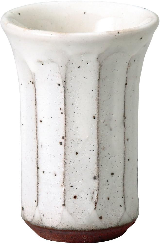 Somine Kiln 749-20-083 Coffee Cup, Powdered, Iron Color, Cup and Saucer, Cup: φ3.5 x 2.4 inches (9 x 6 cm) (200 cc), Saucer: φ5.5 inches (14 cm)