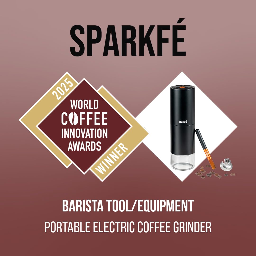 Molinillo de café eléctrico portátil, molinillo de mano recargable con rebaba cónica de acero inoxidable, ajustes de molienda ajustables, para espresso, moka, vertido, prensa francesa