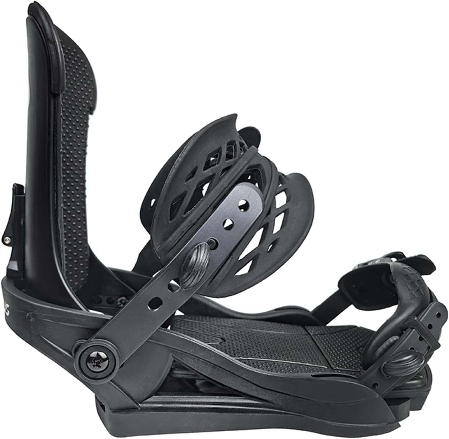 Snowboard Bindings for Men & Women, Ultra-Lightweight All-Mountain & Freestyle Bindings, Universal bindings disc and Hardware for Beginner to Intermediate Black