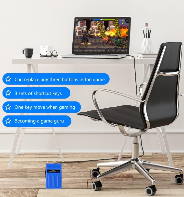 iKKEGOL Upgraded 2023 Digital Optical USB Foot Pedal, USB Single Foot Switch Game Control, One Key Programmable Footswitch Mouse Keyboard for Video Game Push to Talk, Transcription HID (Single Pedal) image 6 of 9 B0BWTRBLNP