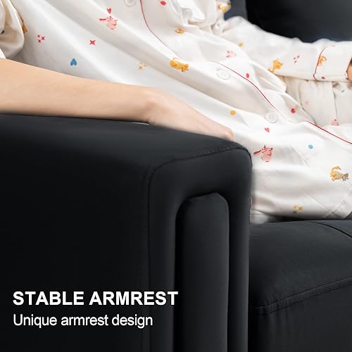 Miniatura 7 de Belffin Sofá cama modular convertible de terciopelo de 4 asientos con diván reversible, sofá cama seccional con almacenamiento otomano seccional,