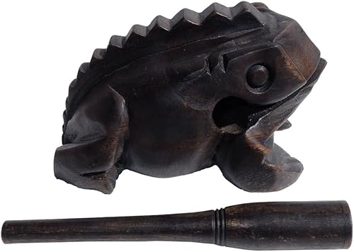 GABUR Madera tallada a mano tailandesa hecha en Tailandia nuevo juguete de madera de 4.5 pulgadas, marrón