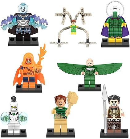 Amazon Marvelスーパーヒーローコレクションコンドル Doctor Octopus ホワイトタイガー8個パック プラスチック 赤ちゃん 幼児のおもちゃ おもちゃ