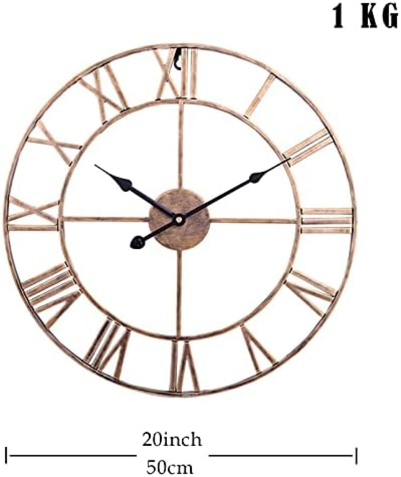 Genérico De Pared Antiguo De Hierro Forjado, 50 Cm, Números Romanos