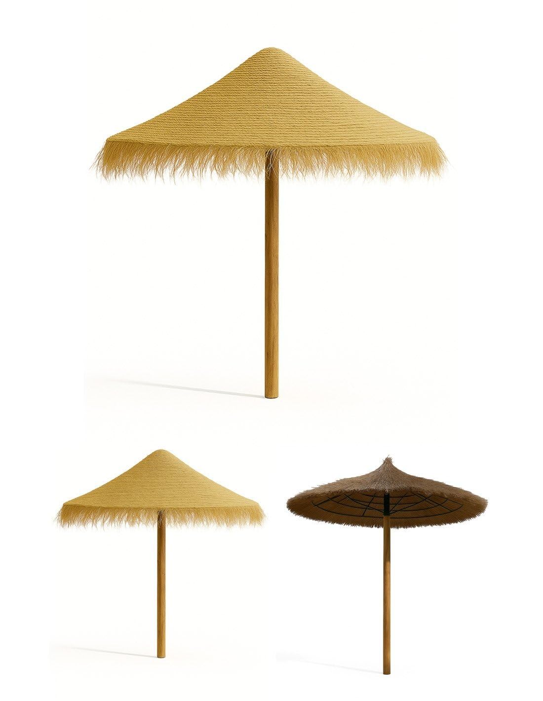 Sombrilla Natural Parasol Tropical elegante para piscina