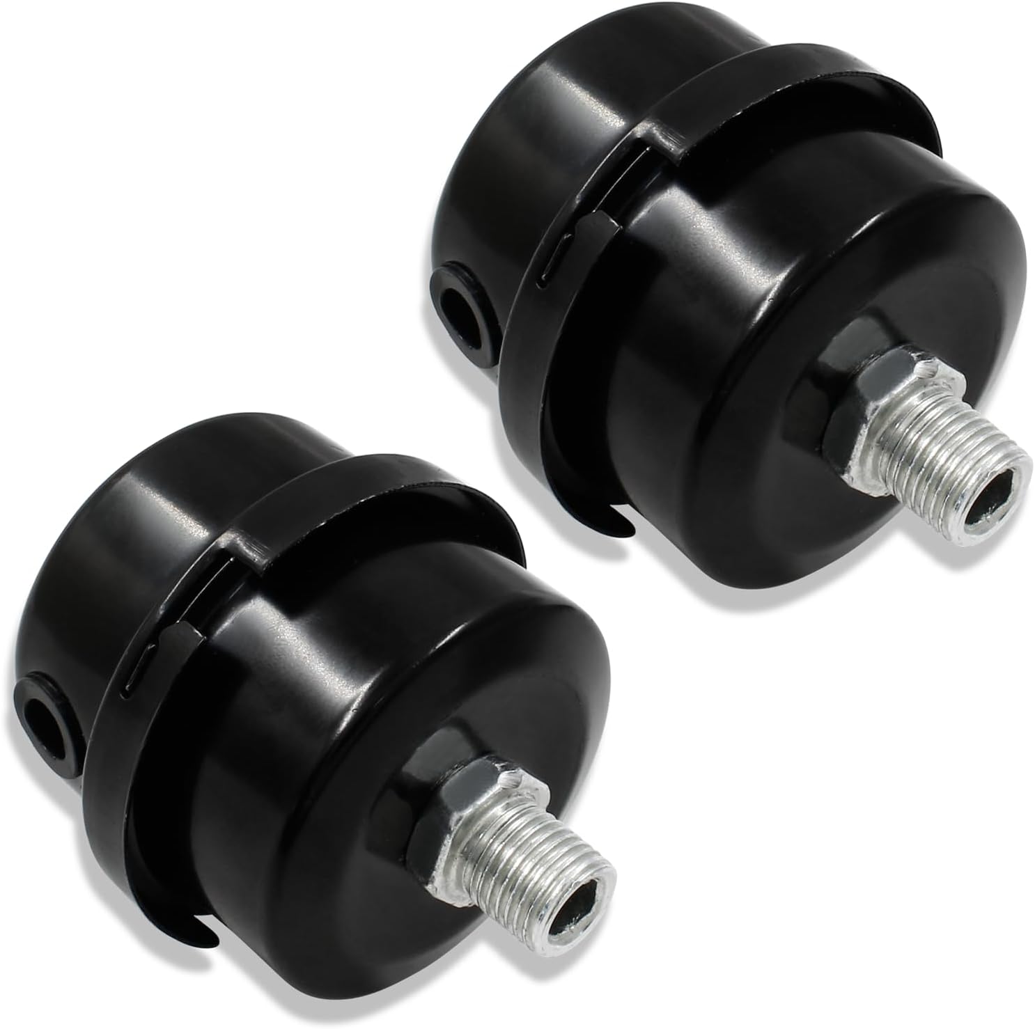 2 Pcs 1/4" Thread Air Compressor Silencer Filter Metal Intake Muffler for Silencer, Filter Air Compressor (1/4" PT 13mm)