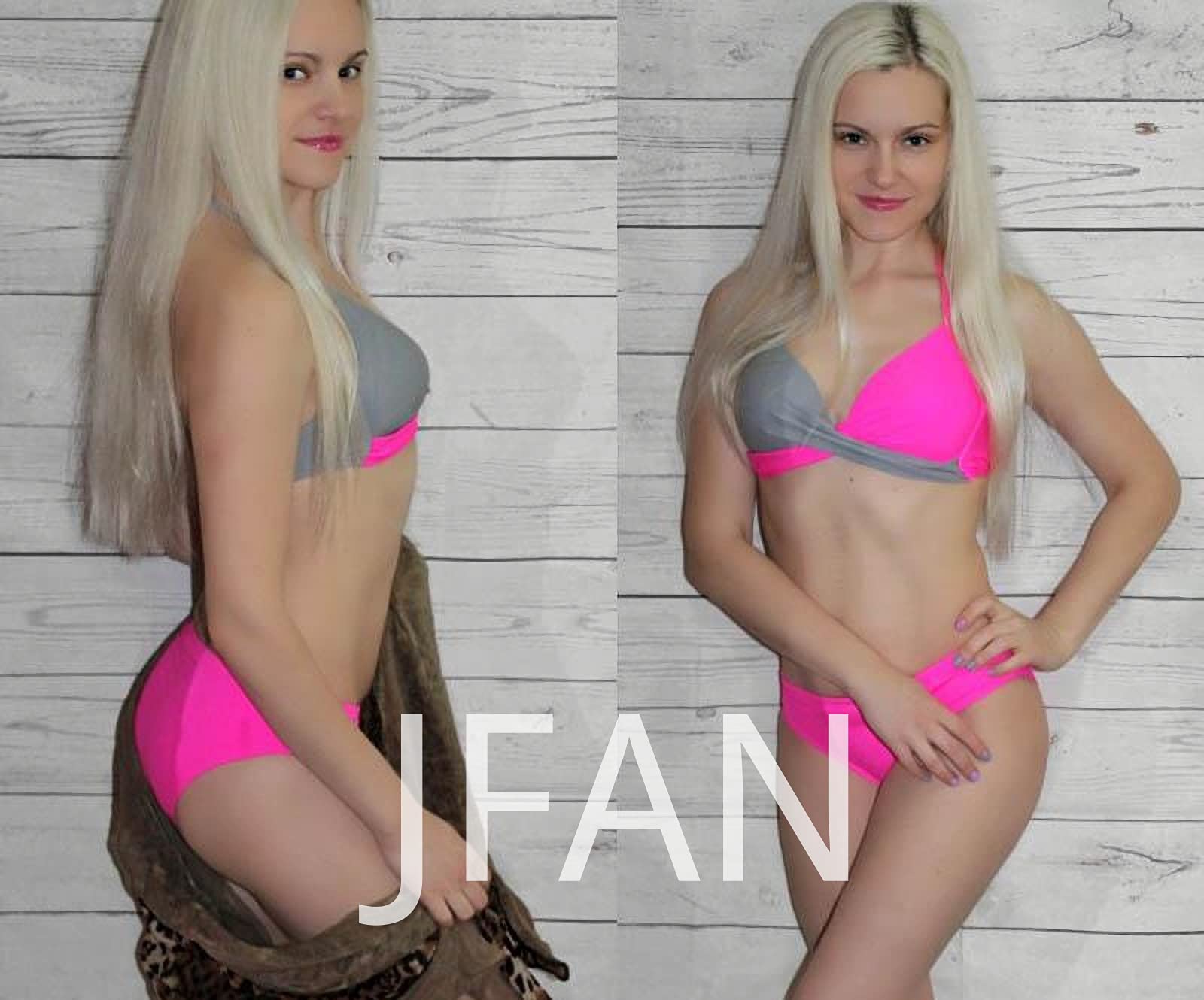 JFAN Donna Costume da Bagno Push Up Imbottito Reggiseno Bikini Donna Due Pezzi Swimwear Abiti da Spiaggia