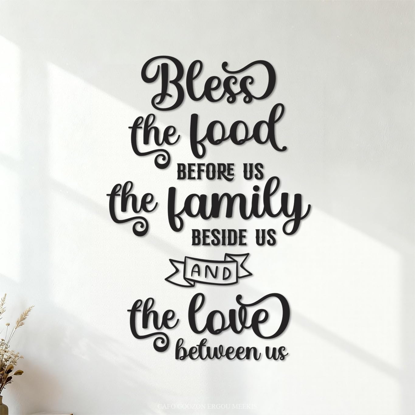 Ergou Stickerdecal-86269 Kitchen Quotes Set Mural And Wall Vinyl Decal 36X53.7cm Store Decoration Black