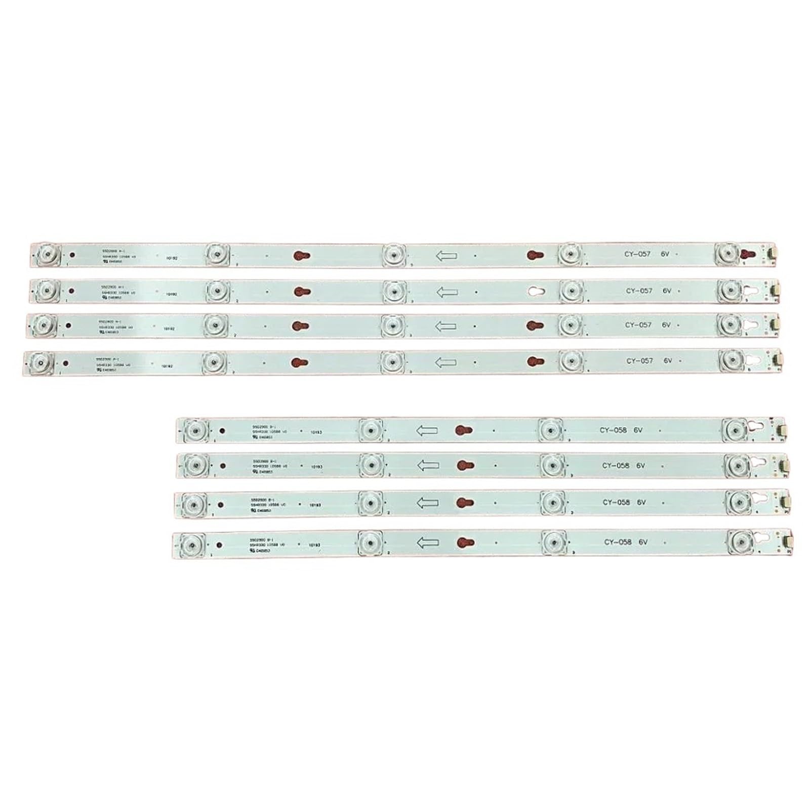 Bande de rétroéclairage LED, Compatible for 55P62US 55UC6306 55UC6316 55UC6426 55UC6326 55UC6406 U55C7006X1 55S401 55S403 55UC6306 U55P6006 (Color : 2kit for 2 TV)