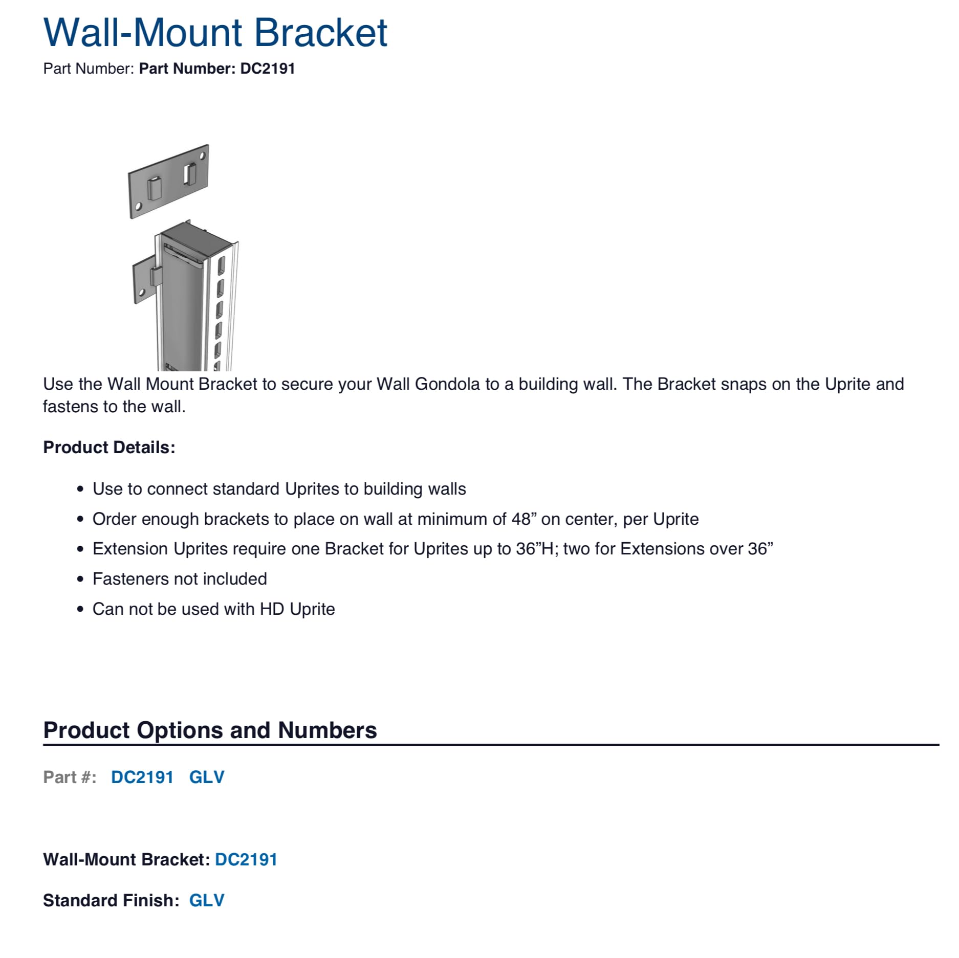 置物 chi-171219 Amazon.com: Gondola Shelving Upright Wall Mount Bracket