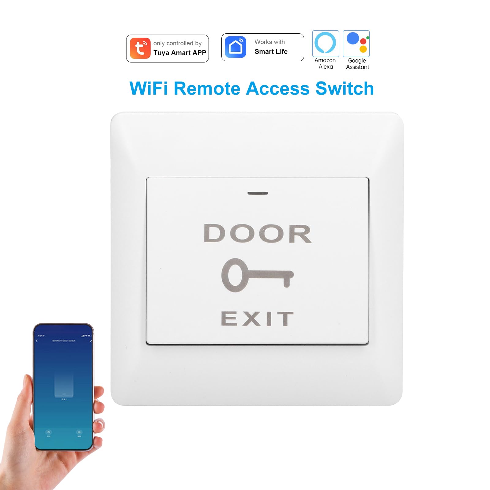 DC 12V Smart Door Switch Smart Auto Reset WiFi APP Switch Garage Apriporta Controller Controllo Vocale Remoto Pannello Interruttori Intelligente