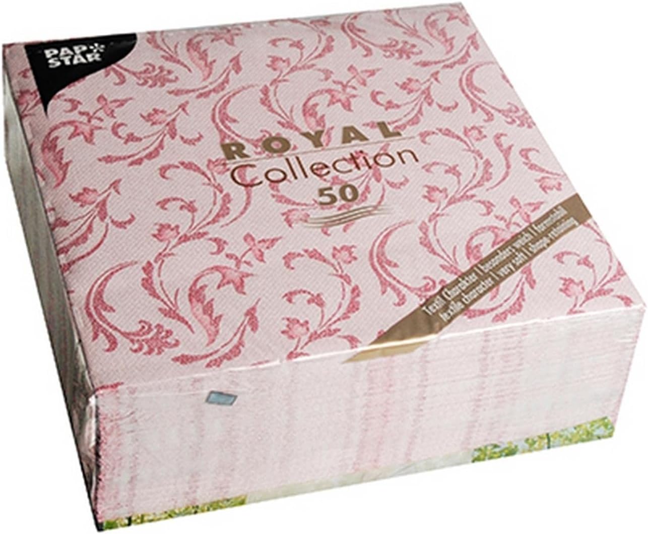 Papstar, 50 servetten ROYAL Collection 1/4-vouw 40 cm x 40 cm limoengroen Casali, #84882