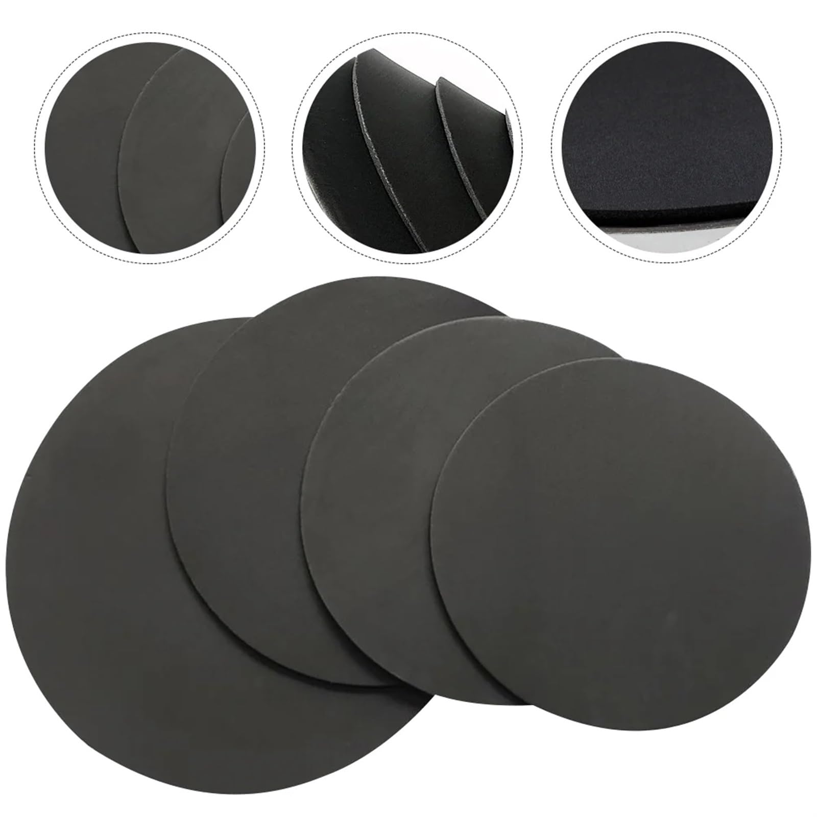Silenciador De Batería Almohadilla de insonorización de tambor, Kit de trampa for práctica de música, reducción de ruido, Tenor, espuma de 12 pulgadas, silenciador, equipo silenciador 14 13, 4 Uds. Pa