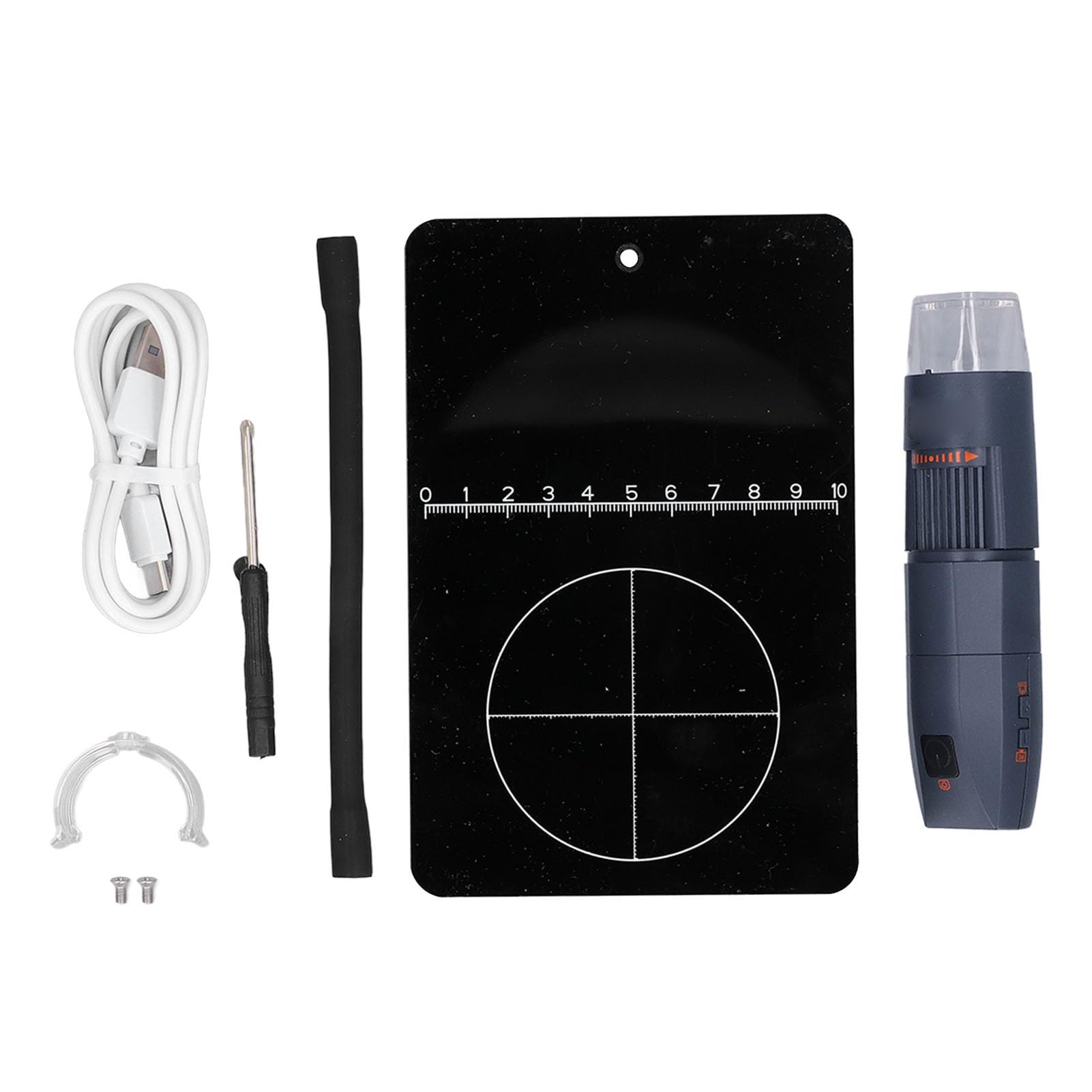 Microscopio Digital, Aumento 50X-1000X, Microscopios Portátiles WiFi con Soporte Ajustable, Cámara de Microscopio USB HD Compatible con Teléfonos PC (Black)