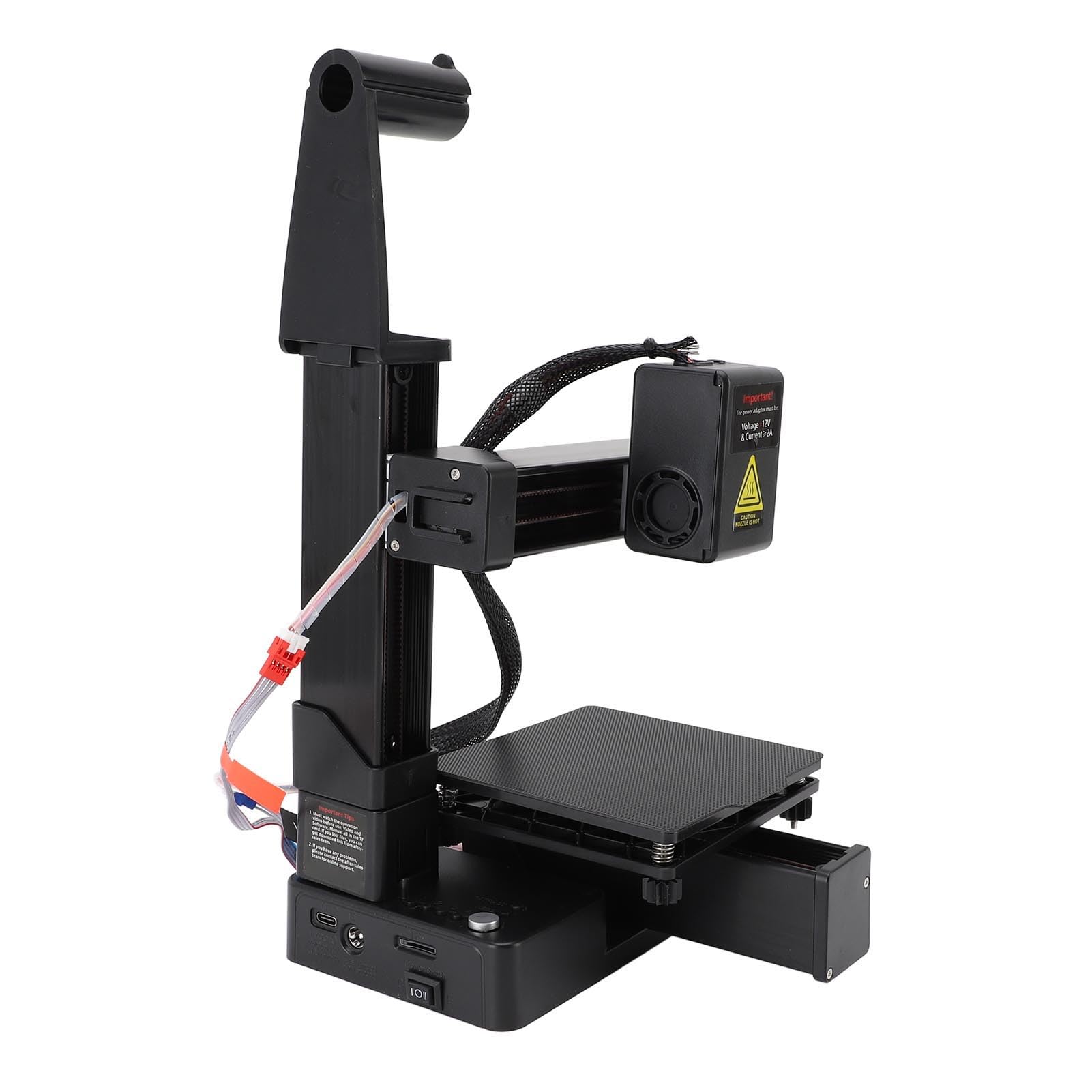 Sxhlseller Stampante 3D per Bambini e Principianti, Stampante 3D FD M, Dimensioni di Stampa 40 Mm/s 100x100x100mm, una Macchina da Stampa 3D a un clics, Supporta il Filamento (Spina europea)