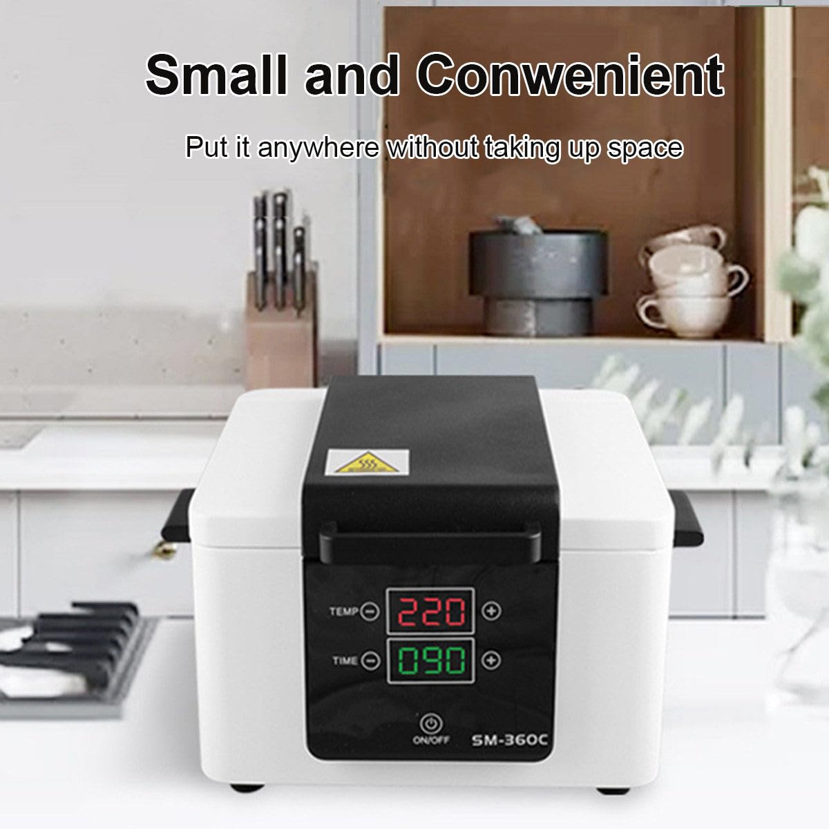 Esterilizador De Alta Temperatura De 200 ℃ con Temporizador, Esterilizador De Herramientas para UñAs, 2.6 L, para Herramientas Dentales, De Belleza, Juguetes, Tijeras, Toallas Y Gafas,White