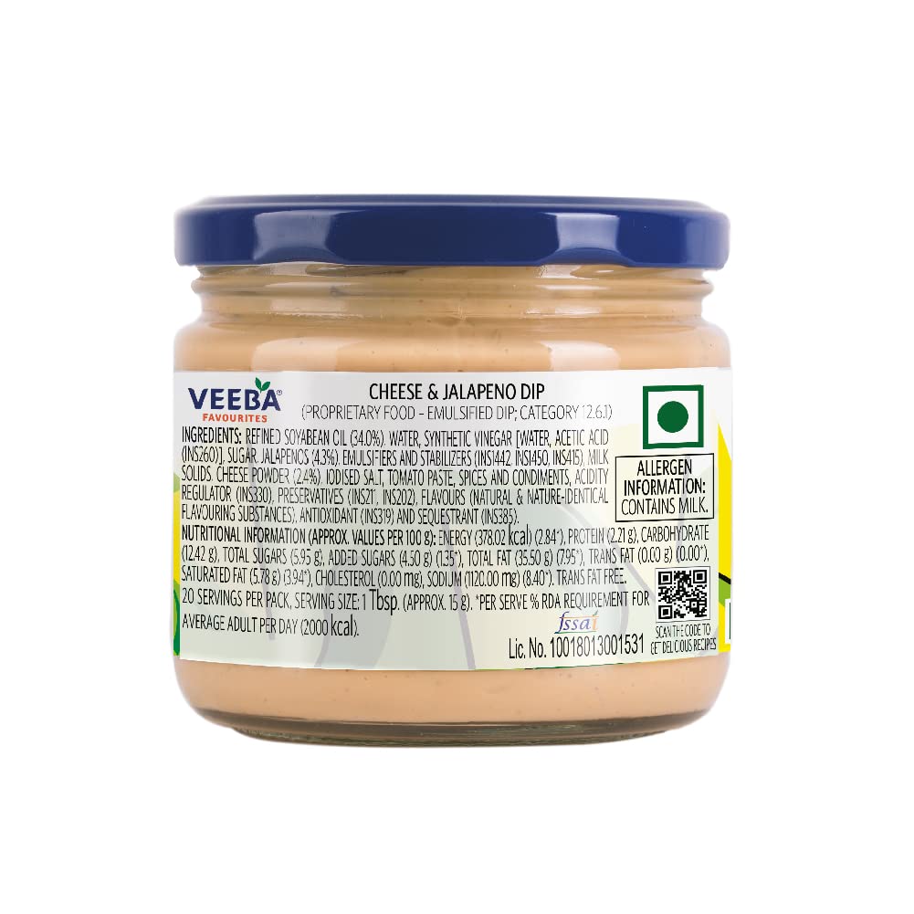 Veeba Cheese & Jalapeno dip, 300 g - Pack of 2 - Image 4 thumbnail