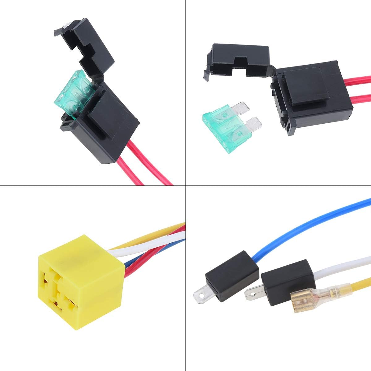 12V Air Compressor + Air Hose + Wires and Relay for Air Horn Car/Truck/Vehicle