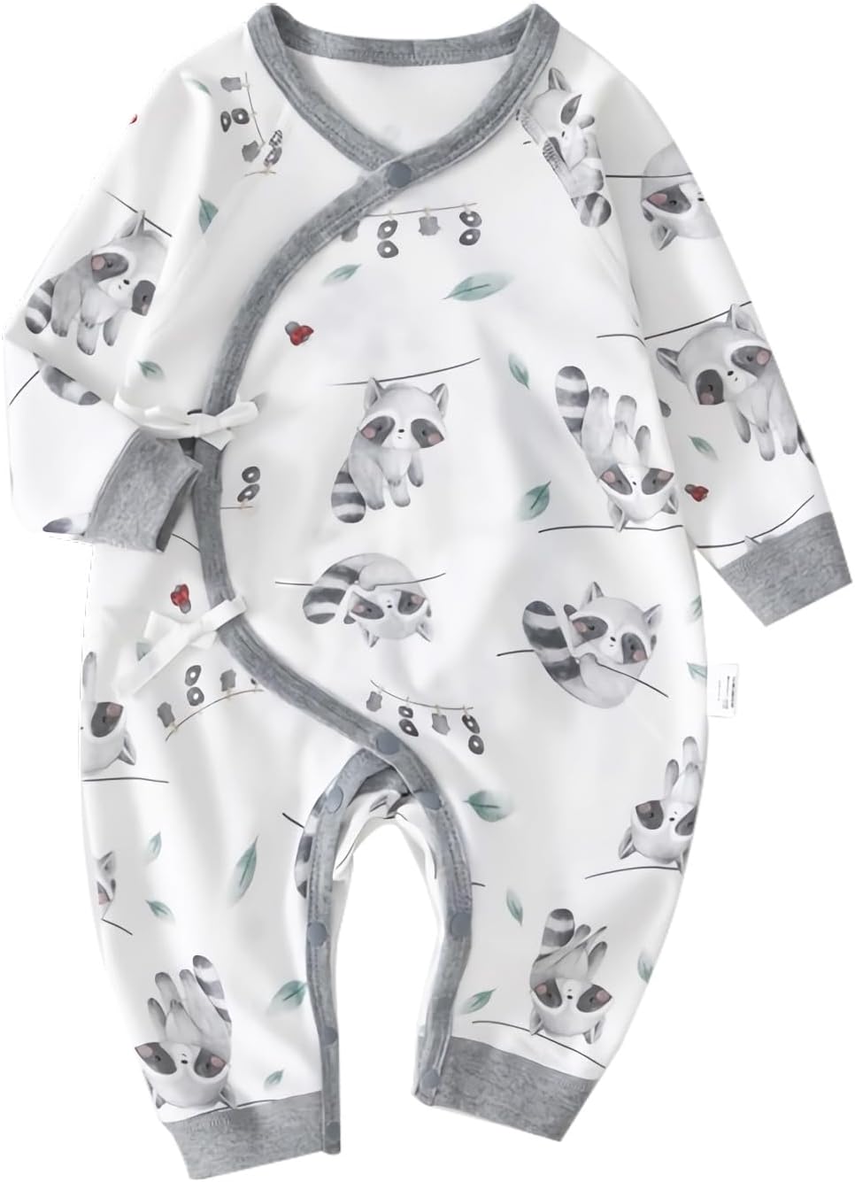 100% Organic Cotton Soft 0-6 Months 2-Piece Unisex Footless Newborn Baby Sleepers Pajamas Romper Boys Girls