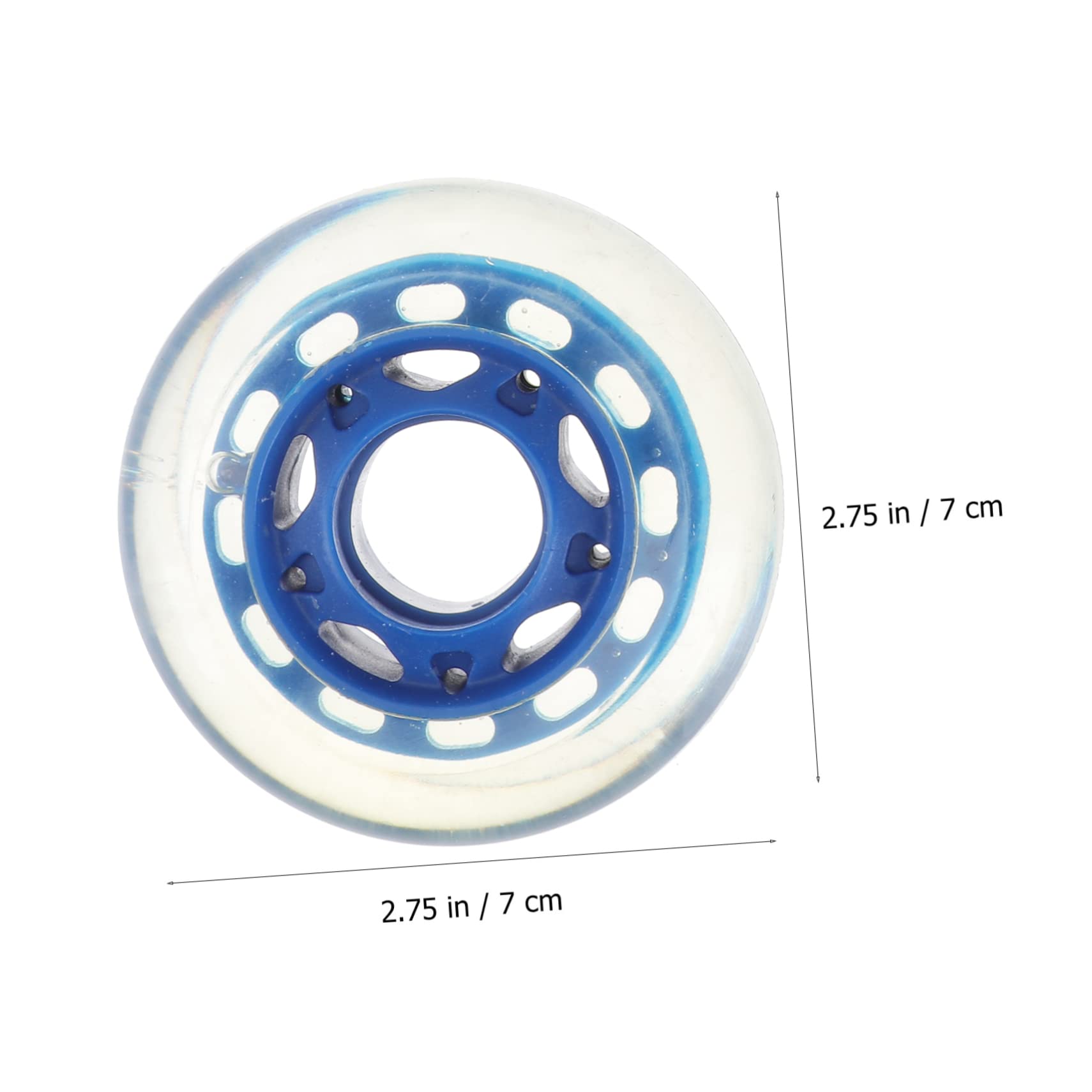 NULYLU 4pcs 70mm Pu High Elastic Roller Skate Wheels Ice Skating Wheel Accessory for Skates Shoes Durable and Comfortable