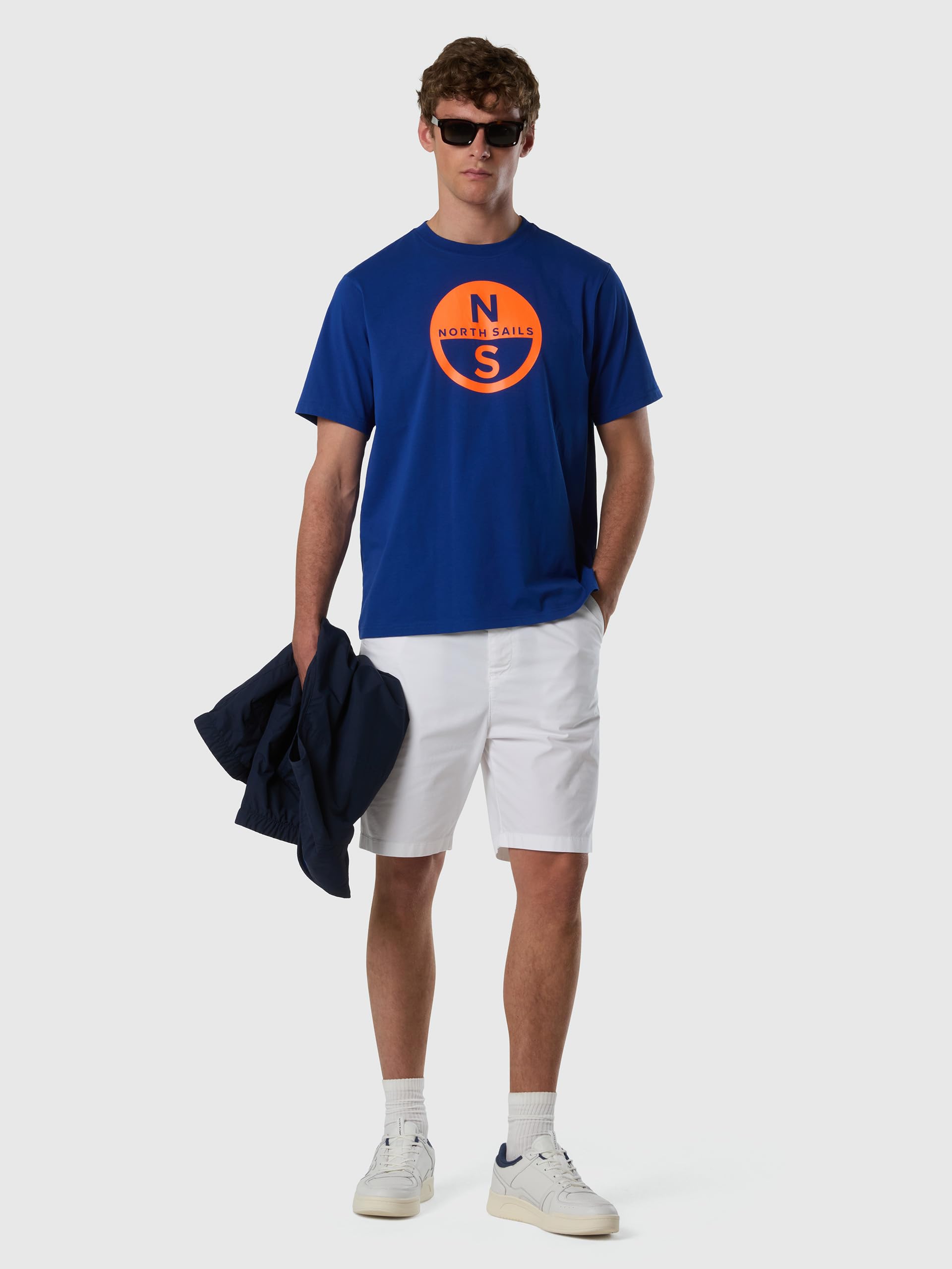 NORTH SAILS t-Shirt Homme col Rond Manches Courtes t-Shirt en Coton avec imprimé Article 692972 t-Shirt Basique Manches Courtes