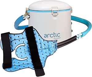 Circulating Personal Cold Water Therapy Ice Machine by Arctic Ice with Universal Pad for Knee, Elbow, Shoulder, Back Pain, Swelling, Sprains, Injuries, Post Surgery Care