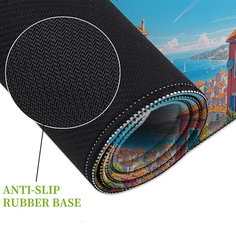 Tapis de souris gaming imperméable à bords cousus D1-902