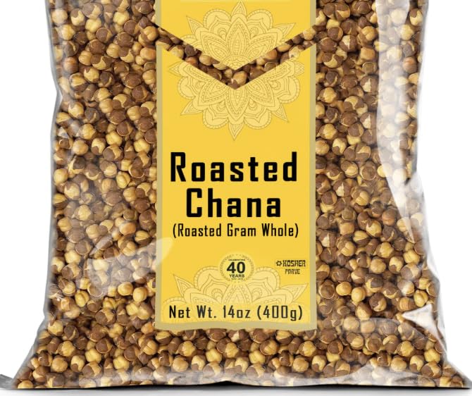 900 Gram Roasted Chana Desi Chickpeas | Whole with Skin | Healthy Crunchy Vegan Gluten-Free High Protein Snack | Authentic Traditional Bihari Bhuna Chana Snacks 1