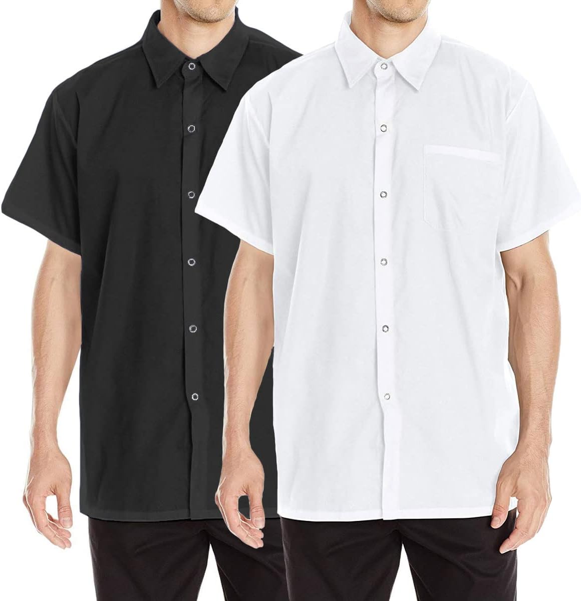 Chef Code 2-Pack Men's Kitchen Basic Cook Shirt