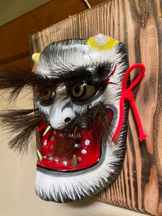 神楽 男面 No.37 鬼 神楽面 男鬼 神楽面 男鬼 神楽 男