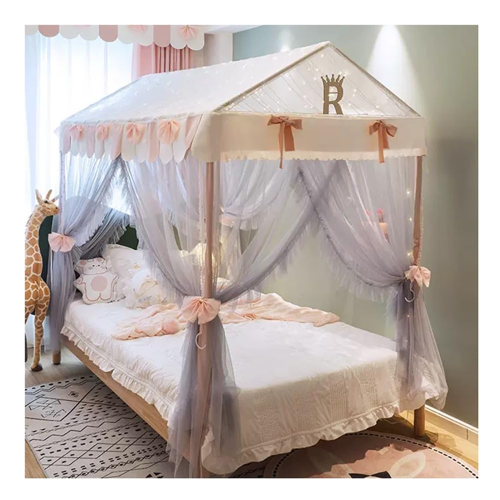 Moustiquaire de lit baldaquin pour créer une chambre de princesse magique
