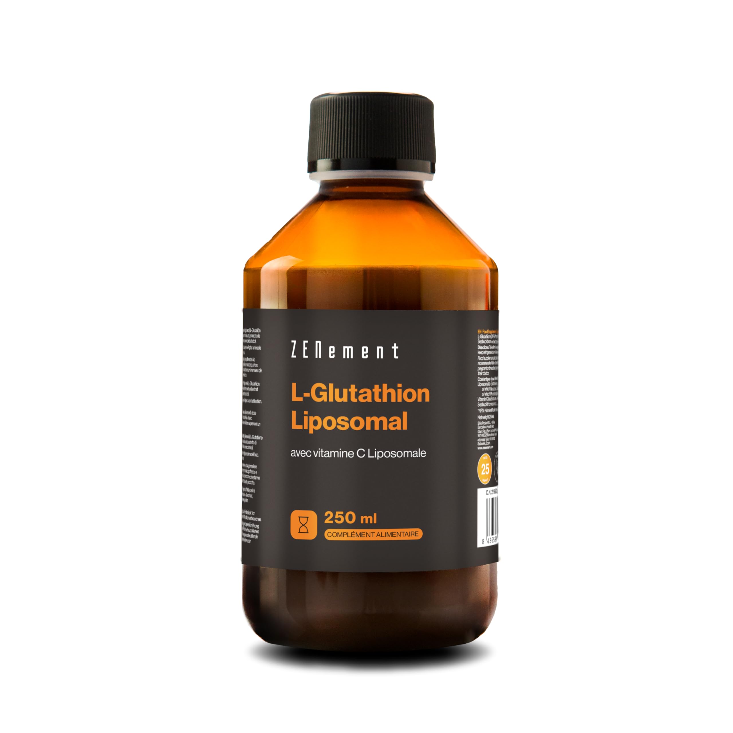 glutathion et vitamine c avis Glutathion Liposomal, avec Vitamine C, 250 ml | Biodisponibilité Maximale,  Puissant Antioxydant | Vegan, Sans allergène, Sans OGM