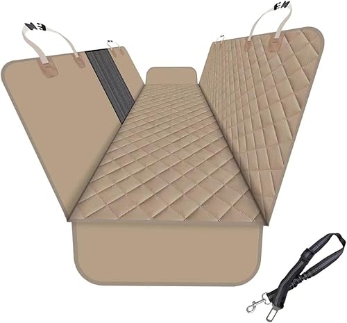 Miniatura 10 de Funda protectora para asiento trasero de perro, para automóviles, SUV y camiones con ventana de malla, material antideslizante e impermeable a