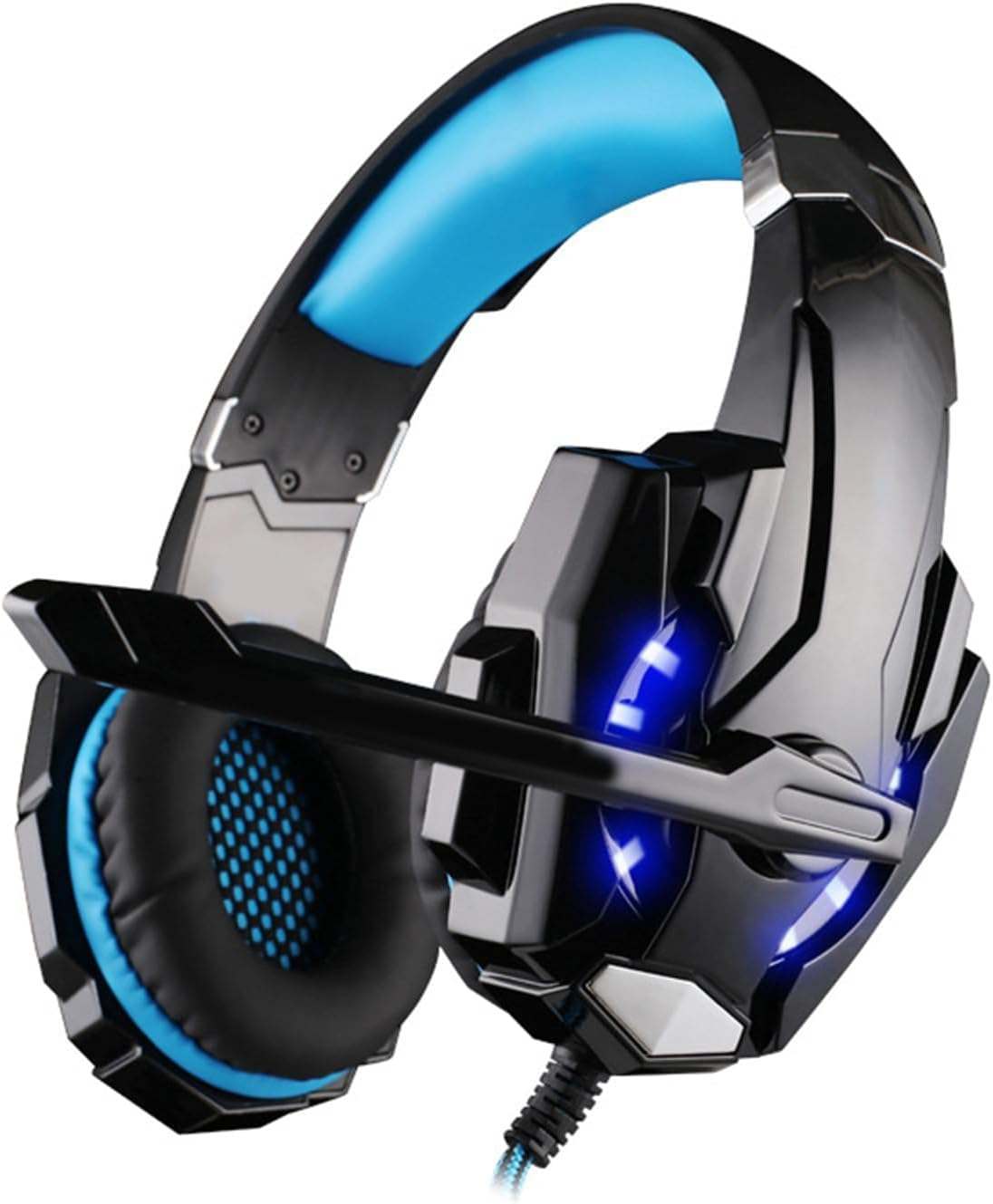Drumstoneᴬˢᴰ 𝗦𝗽𝗲𝗰𝗶𝗮𝗹 5 𝗬𝗲𝗮𝗿 𝗪𝗮𝗿𝗿𝗮𝗻𝘁𝘆 Over-Ear Gaming Headset with LED Lights | Bass Surround Sound Headphones | Flexible Noise-Cancelling Microphone | Comfortable Gaming Headphones-picture-28