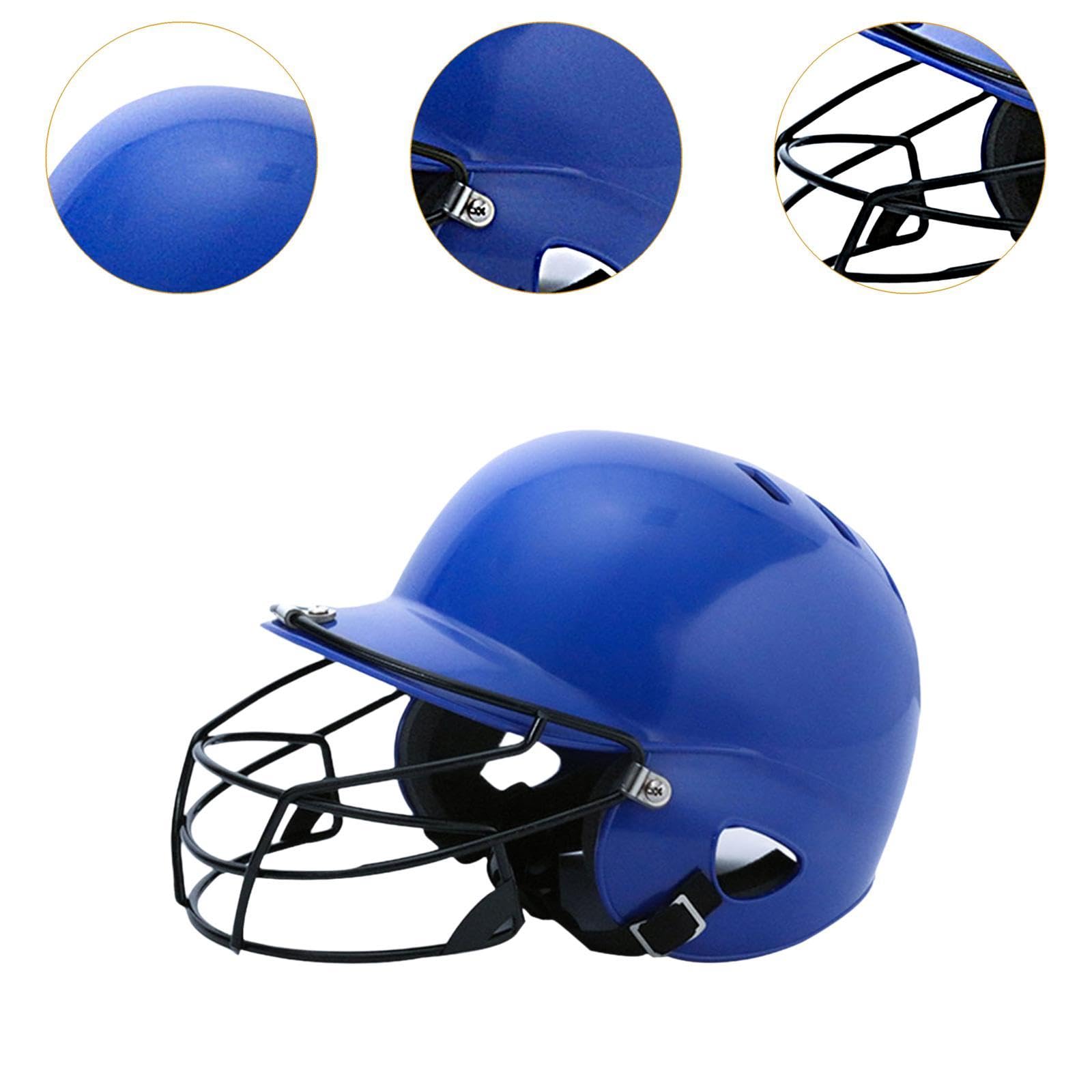 Perfeclan Baseball -Schlaghelm -Softball -Helm bequemer Stoßdämpfung für Kinder mit Gesichtsmaske für das Trainingsspiel im Freien