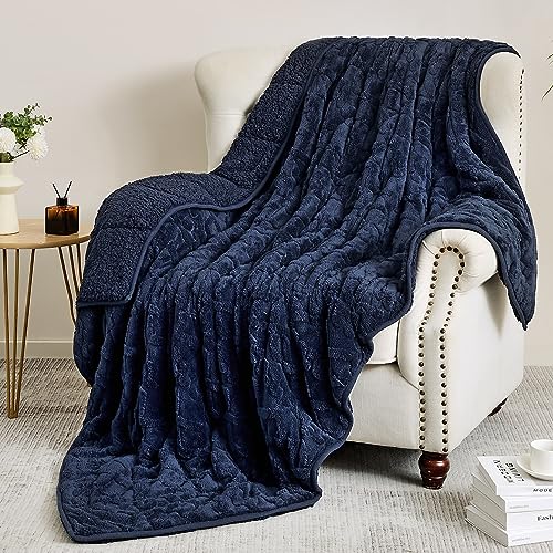 Uttermara Weighted Blanket Queen Size 20 Pounds 60x80 inches, Sherpa