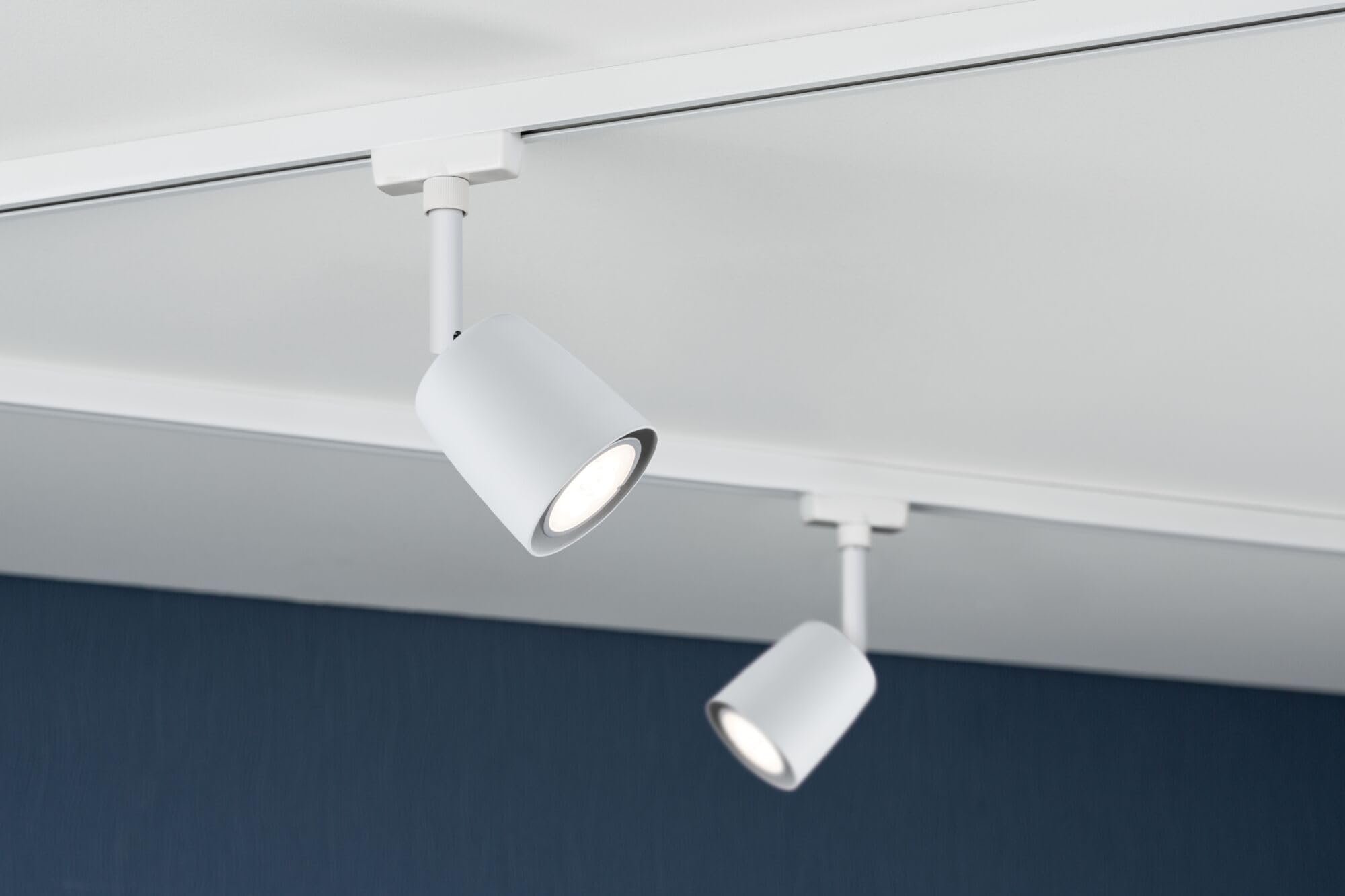 Paulmann 5246 URail Spot sur rail Cover kit de démarrage GU10 max. 10W dimmable 230V blanc signal