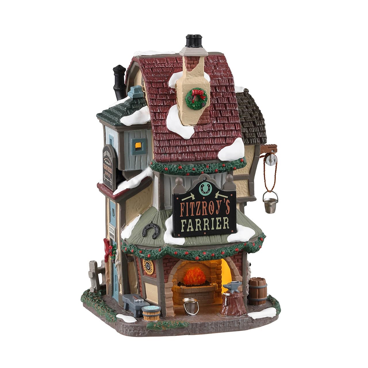 Lemax- Noël 35068 Caddington Village Lighted Building: Fitzroy's Farrier, Multicolore
