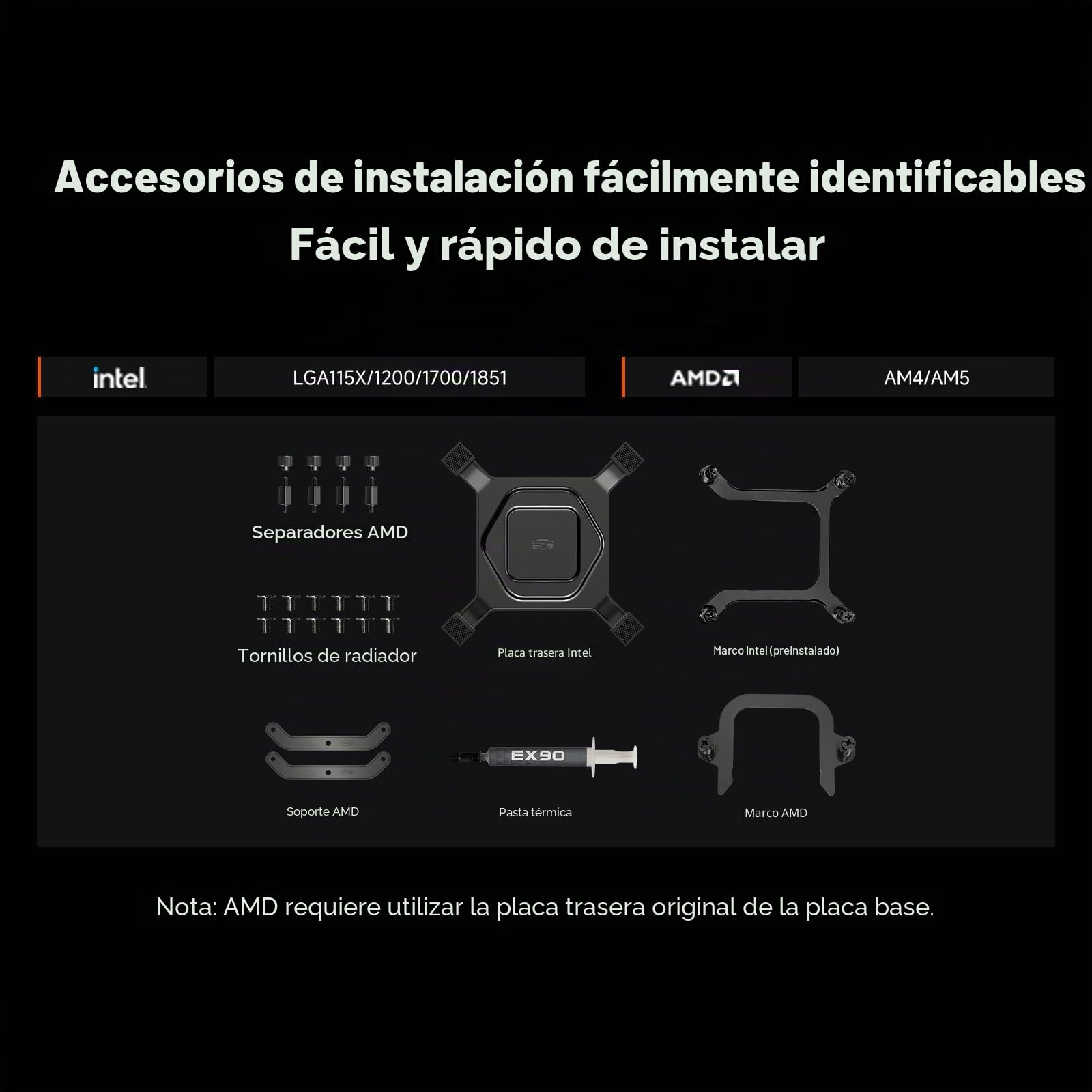 CPS GT360M ARGB Display WH, Raffreddamento AIO per CPU TDP 300W con Schermo IPS da 2,8 Pollici, Sistema di Raffreddamento a Liquido con 3 Ventole PWM ARGB, per Intel LGA 1851/1700/1200 e AMD AM5/AM4