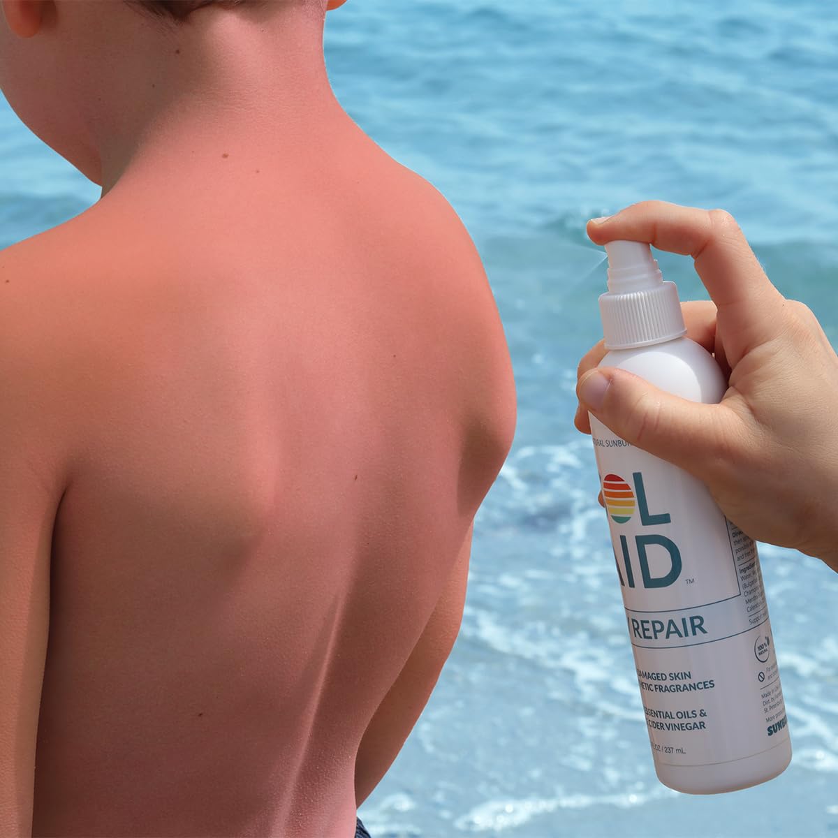 Sol Aid ACV Repair – 100% Natural After Sun Nourishing Mist (8 Fl Oz)