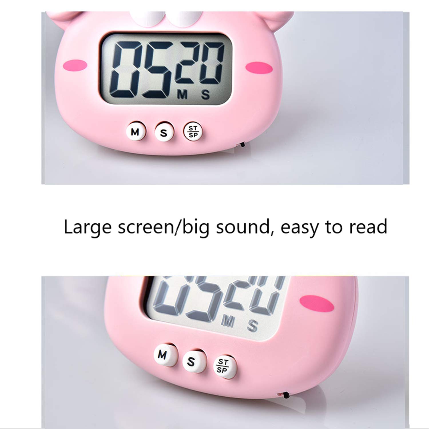 Cartoon Animal Kitchen Timer conto alla rovescia Timer Con Forte Sveglia Timer Digitale Orologio Elettronico