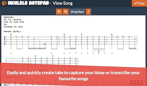 Ukulele Notepad - Tab Editor