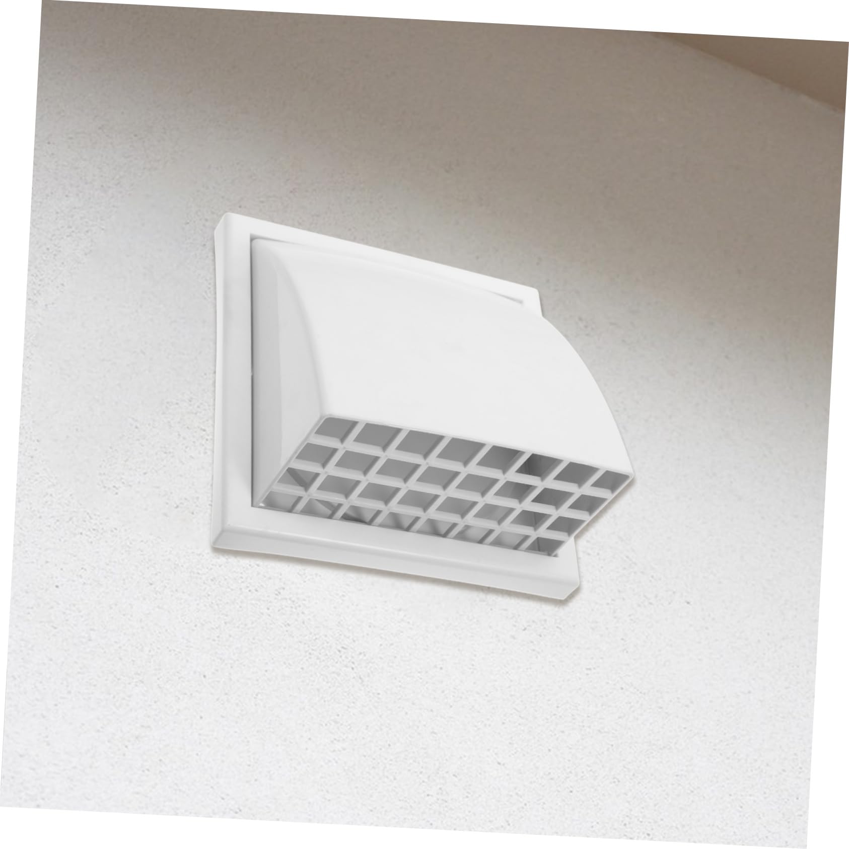Cubierta de Ventilación Exterior de Pared Cuadrada de Abs para Baños y Cocinas Deflector para Acondicionado, Instalación Sencilla y Decoracion Verano